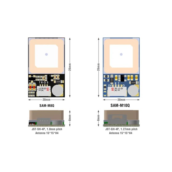 Wholesale MATEK SAM-M10Q GNSS GPS Module Built-in Patch Antenna RC Multirotor Long Range Racing